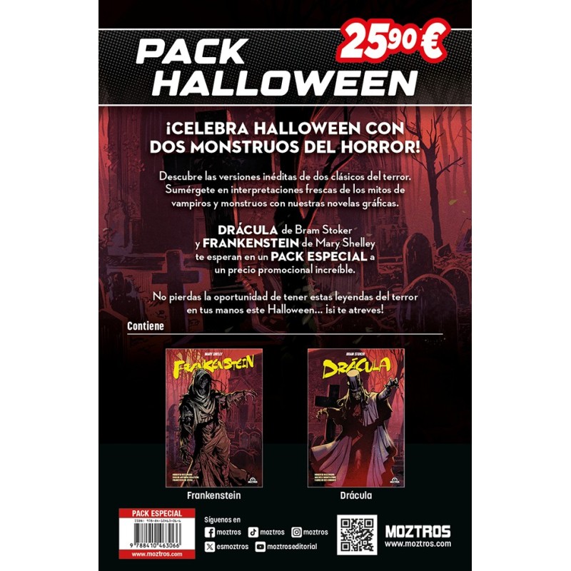 PACK HALLOWEEN - DRÁCULA & FRANKESTEIN
